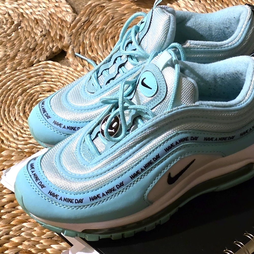 Nike Air Max 97 GS ‘Tropical Twist’ colorway, ‘Have a Nike Day’